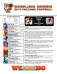BGSU Football Program September 21, 2013 by Bowling Green State University. Department of Athletics