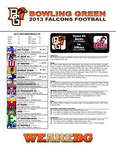 BGSU Football Program October 05, 2013 by Bowling Green State University. Department of Athletics